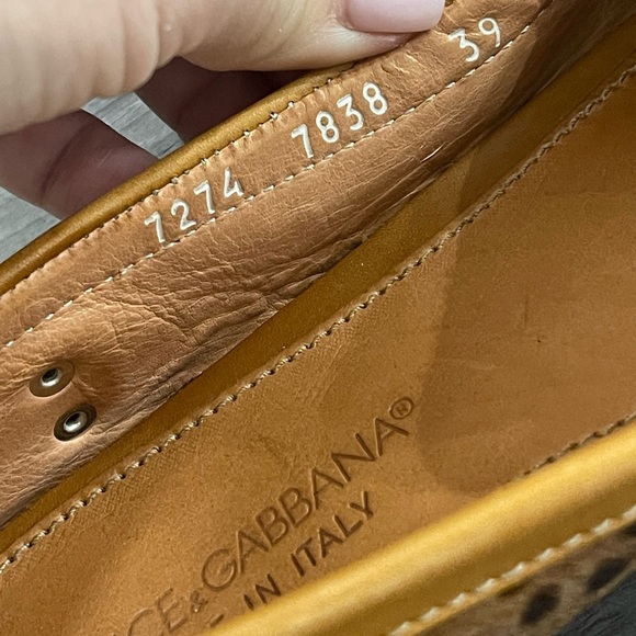 Authentic DOLCE & GABBANA Leopard Print Loafers - Picture 10 of 11